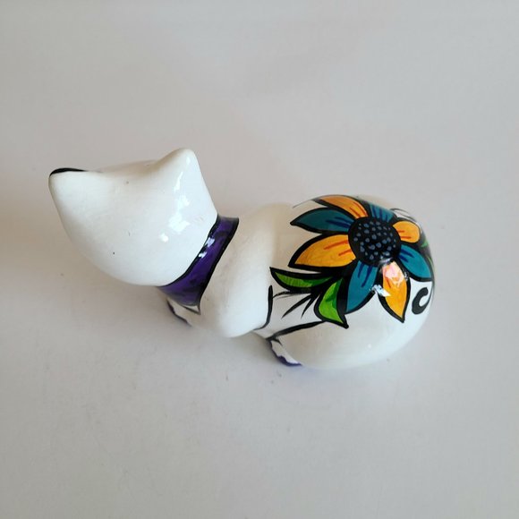 Hand painted ceramic cat. - Picture 5 of 7